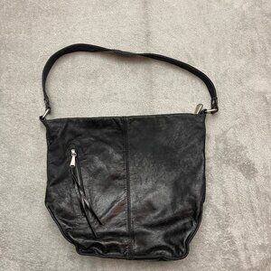 HOBO The Original Black Leather Bag Black Purse